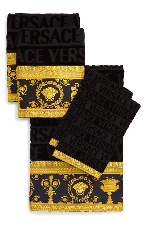 fingertip versace towels|versace bathrobe nordstrom.